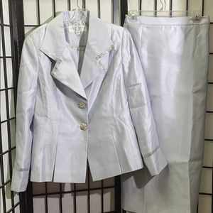 Olivia be New York 3pc Skirt Set Size 12 w/bling